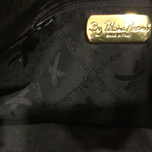 Elegant deep chocolate brown patent Paloma Picasso bag - Picture 3 of 5